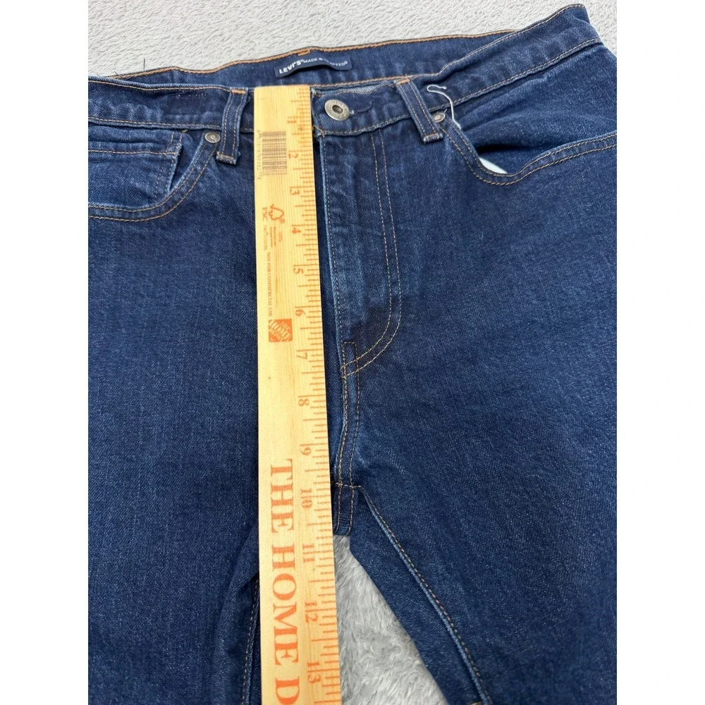 Levis 512 Jeans Mens 32x32 Blue Slim Taper Made & Crafted‎ Organic Cotton Denim
